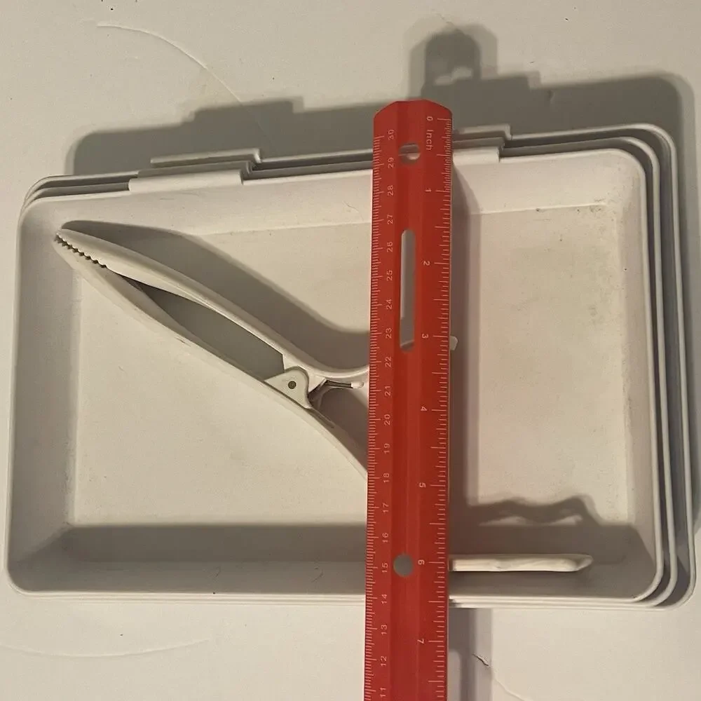 Pampered Chef Coating Trays With Tongs Breading Crumbs Nesting Trays Prep #2605